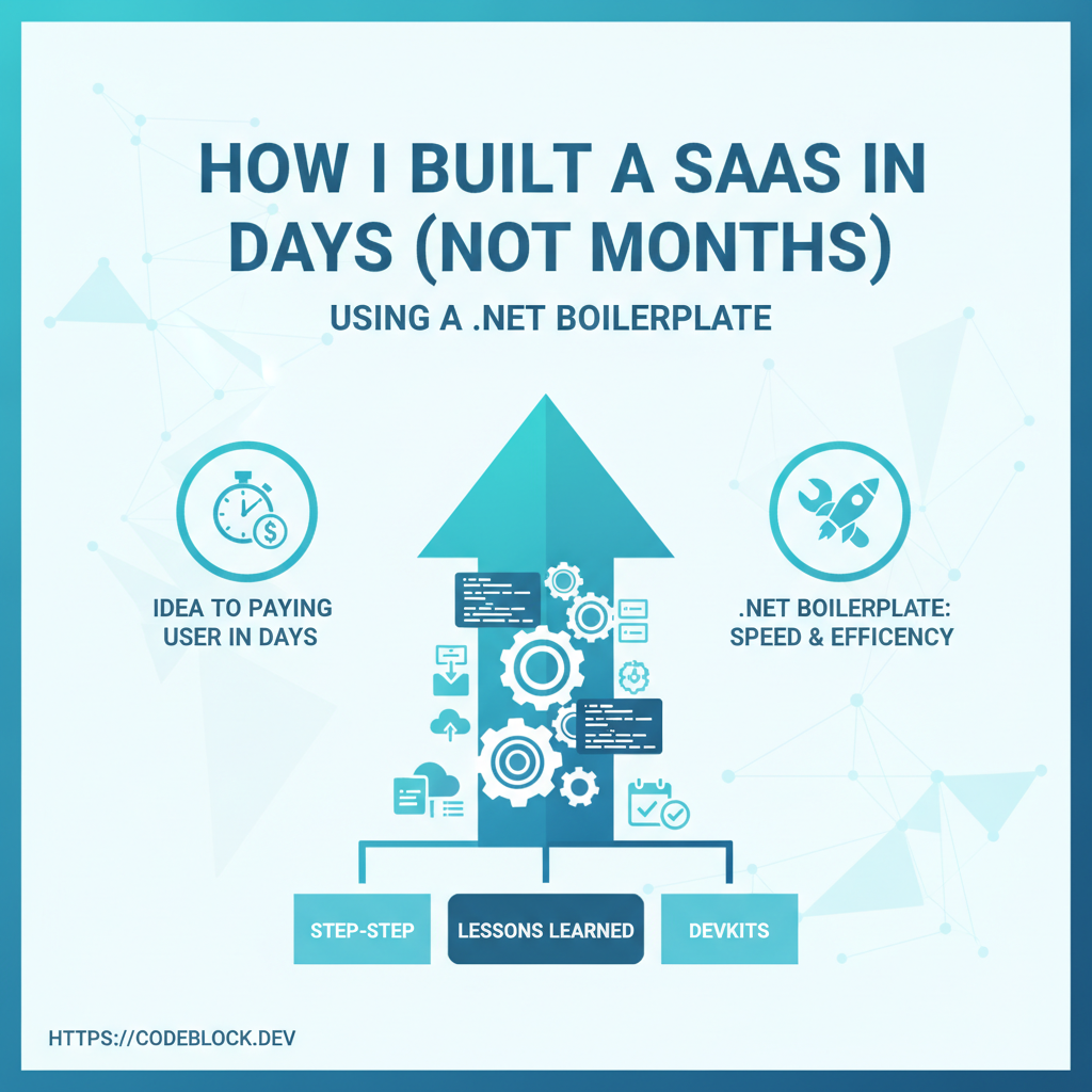 How I Built a SaaS in Days (Not Months) Using a .NET Boilerplate