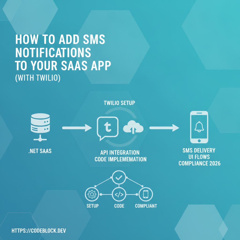 How to Add SMS Notifications to Your SaaS App (With Twilio)