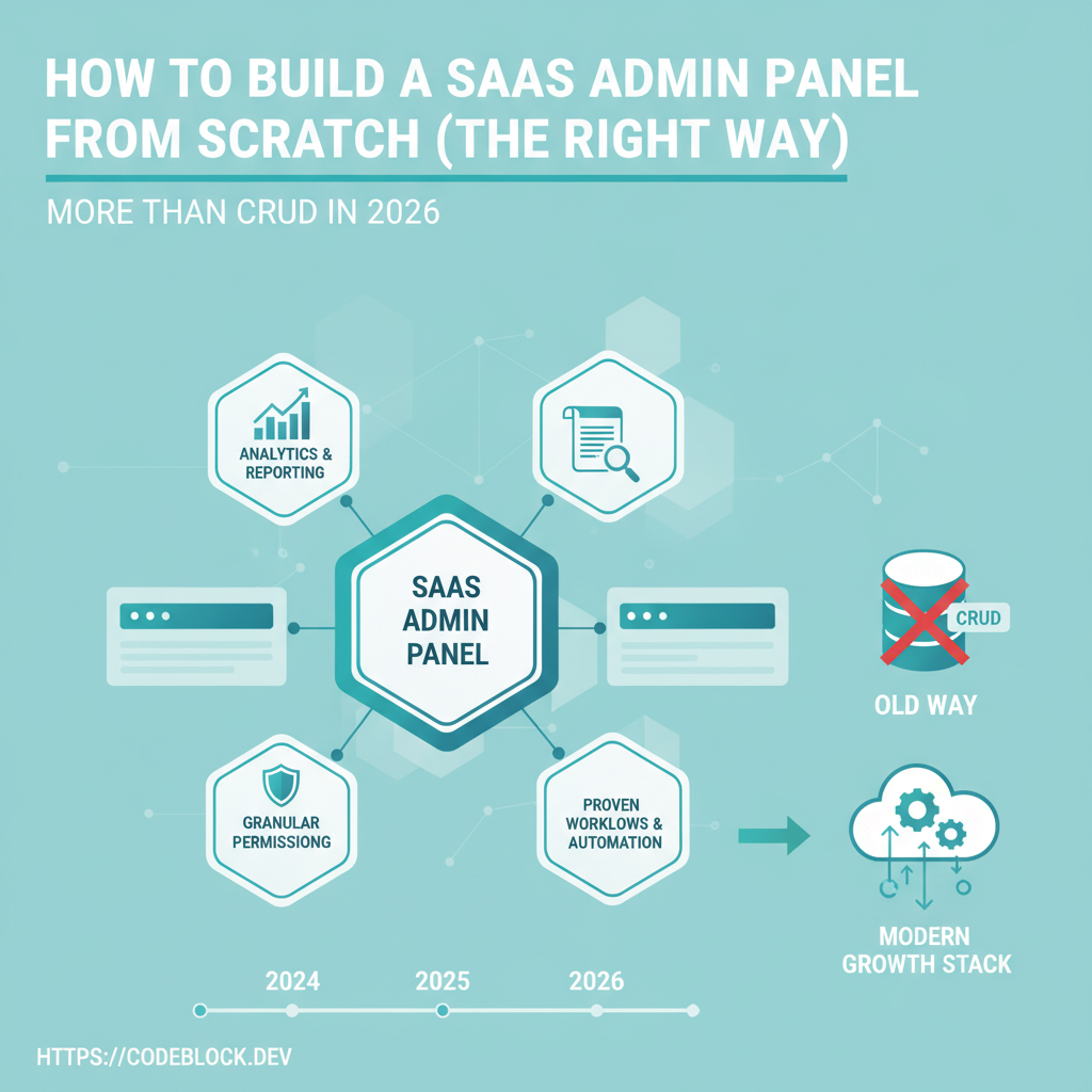 How to Build a SaaS Admin Panel from Scratch (The Right Way)