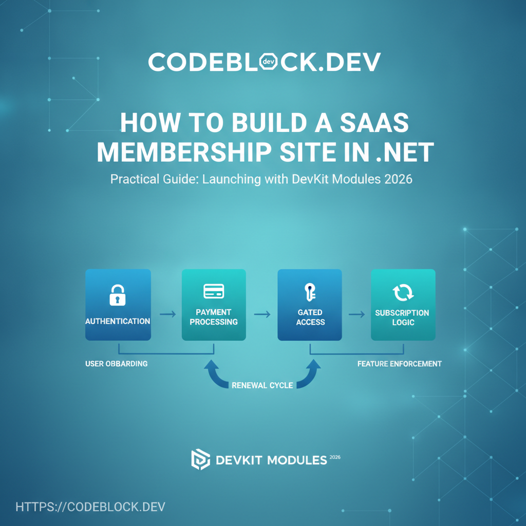 How to Build a SaaS Membership Site in .NET