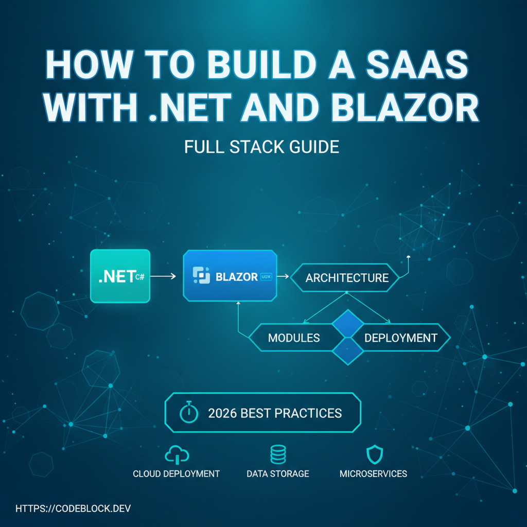 How to Build a SaaS with .NET and Blazor: Full Stack Guide