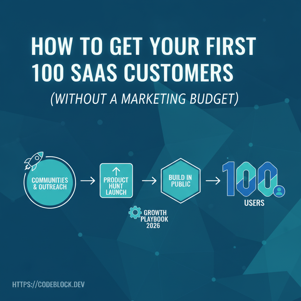 How to Get Your First 100 SaaS Customers (Without a Marketing Budget)