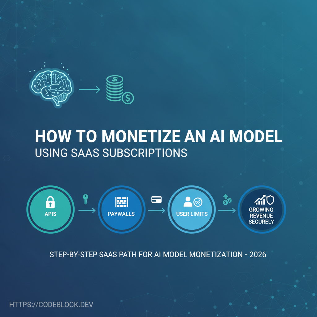 How to Monetize an AI Model Using SaaS Subscriptions