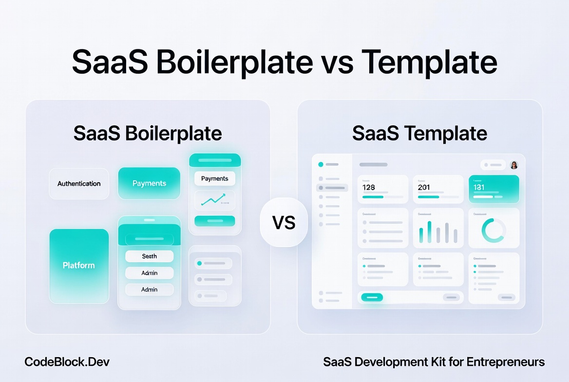 SaaS Boilerplate vs SaaS Template: What's the Difference?