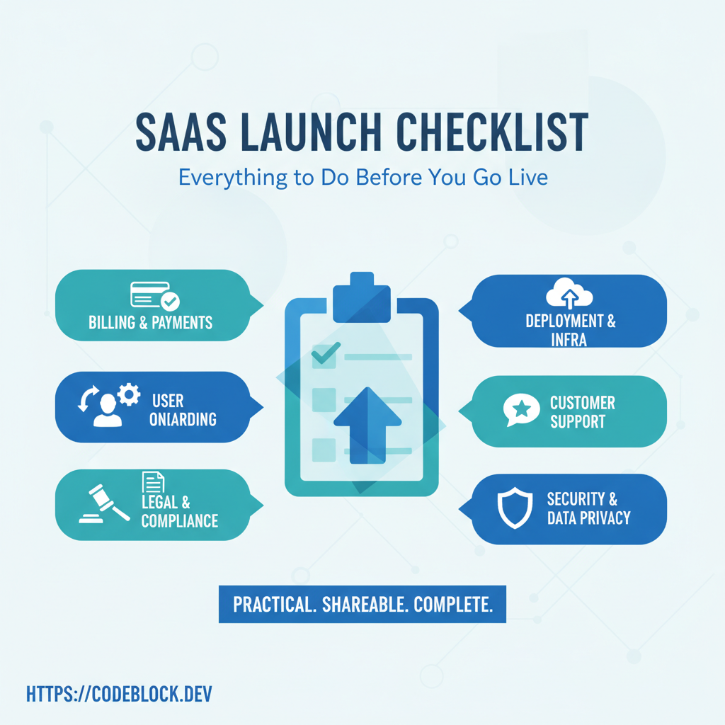 SaaS Launch Checklist: Everything to Do Before You Go Live
