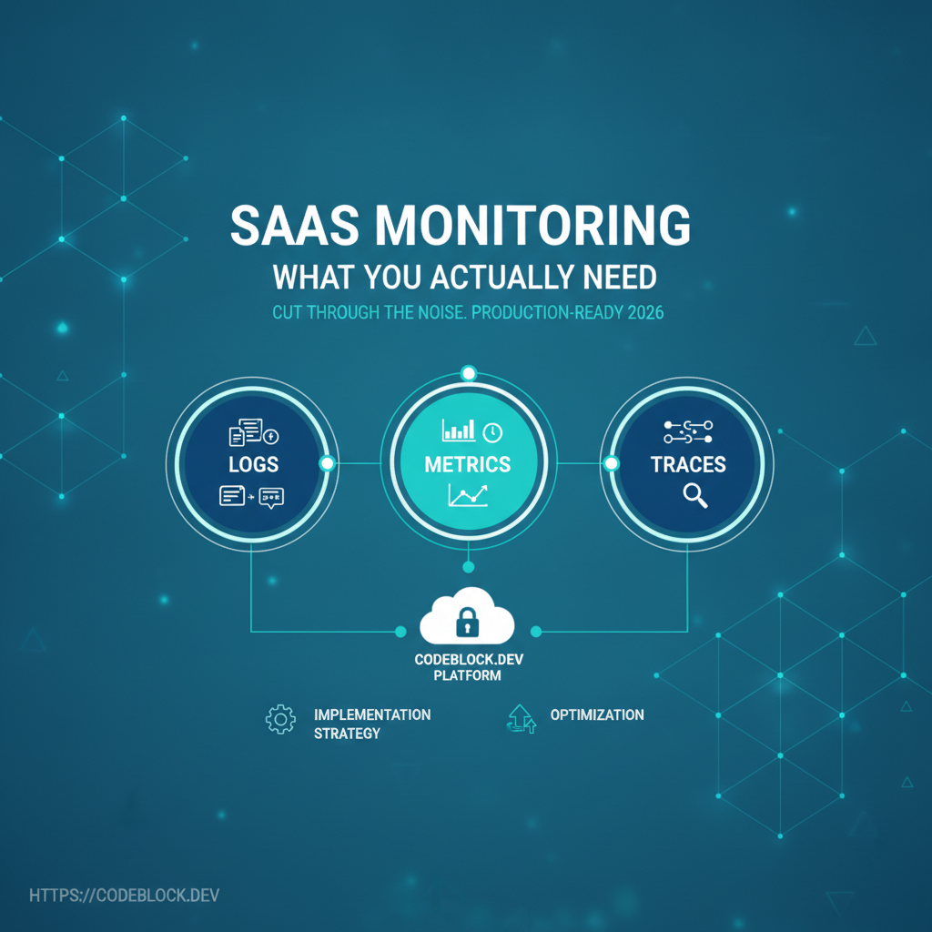 SaaS Monitoring: What Logs, Metrics, and Traces You Actually Need