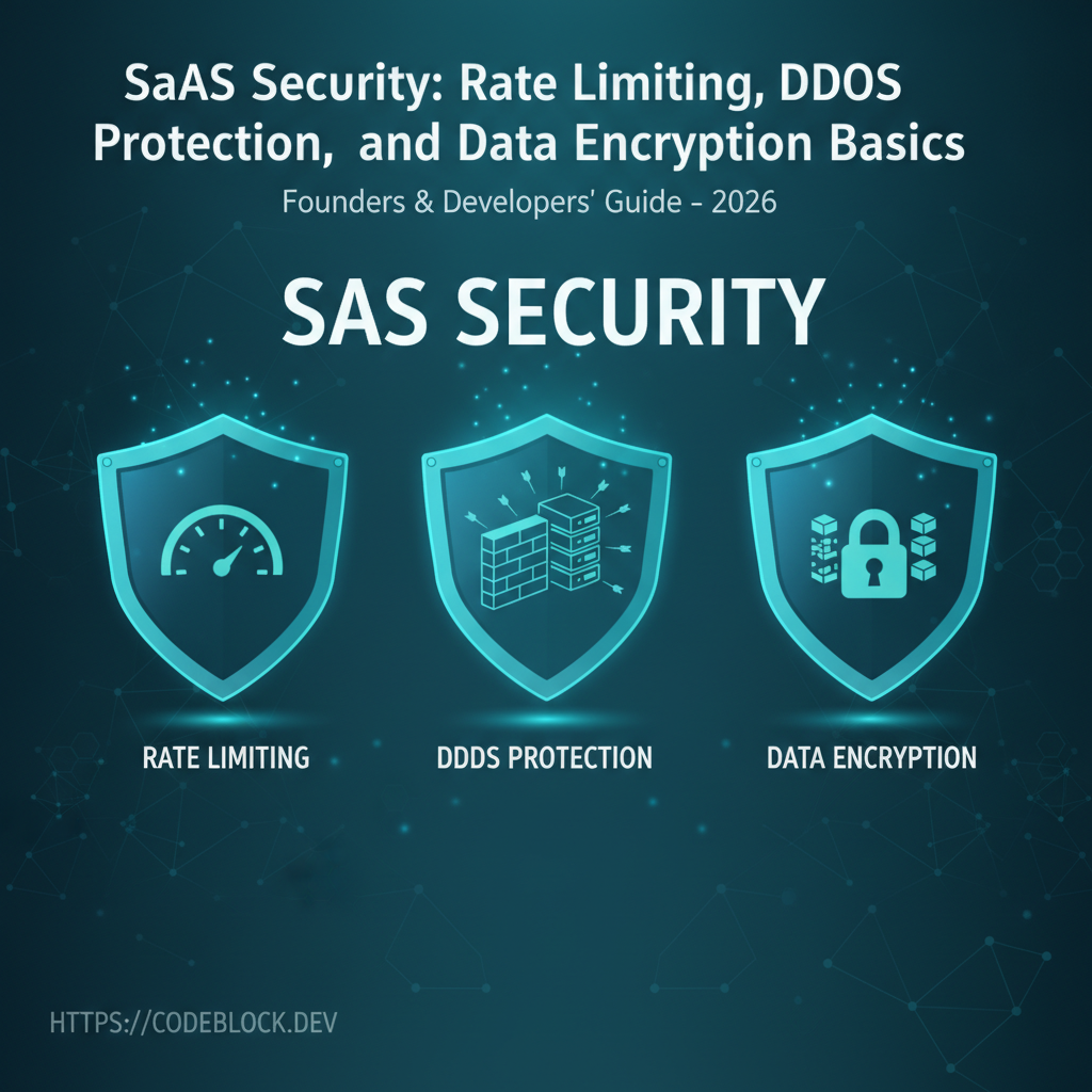 SaaS Security: Rate Limiting, DDoS Protection, and Data Encryption Basics