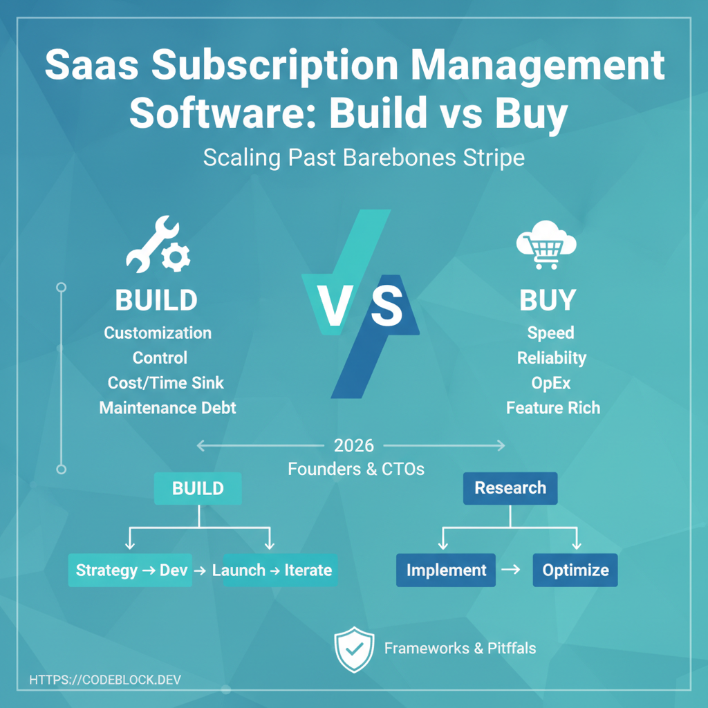 SaaS Subscription Management Software: Build vs Buy