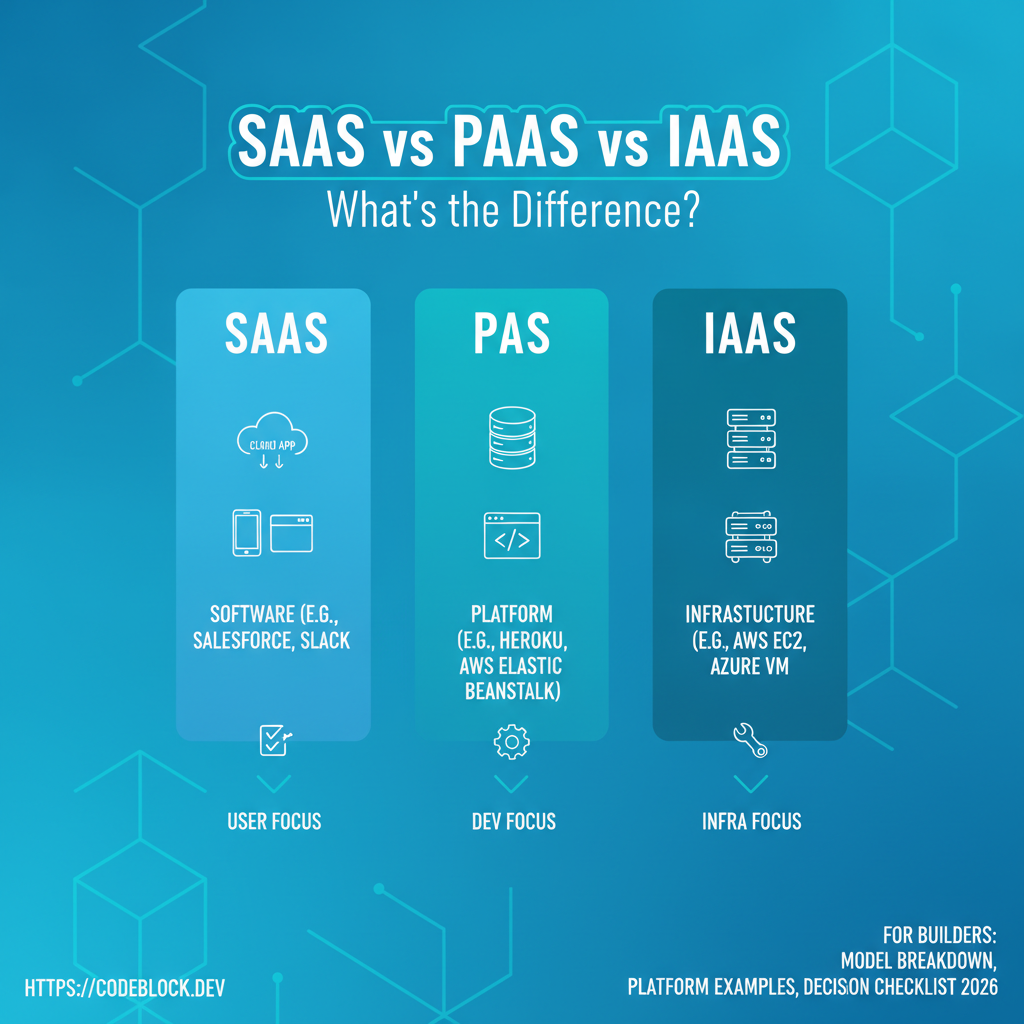 SaaS vs PaaS vs IaaS: What's the Difference? (With Real Examples)