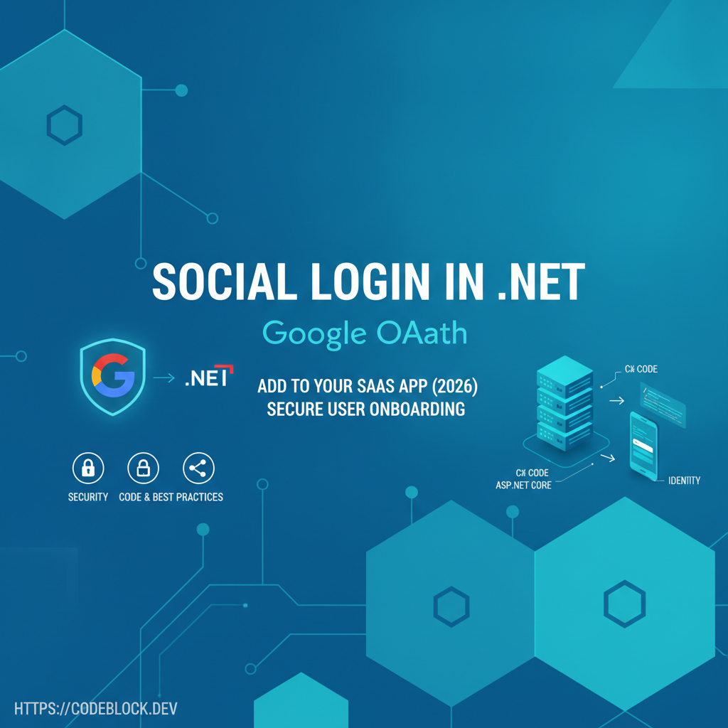 Social Login in .NET: How to Add Google OAuth to Your SaaS