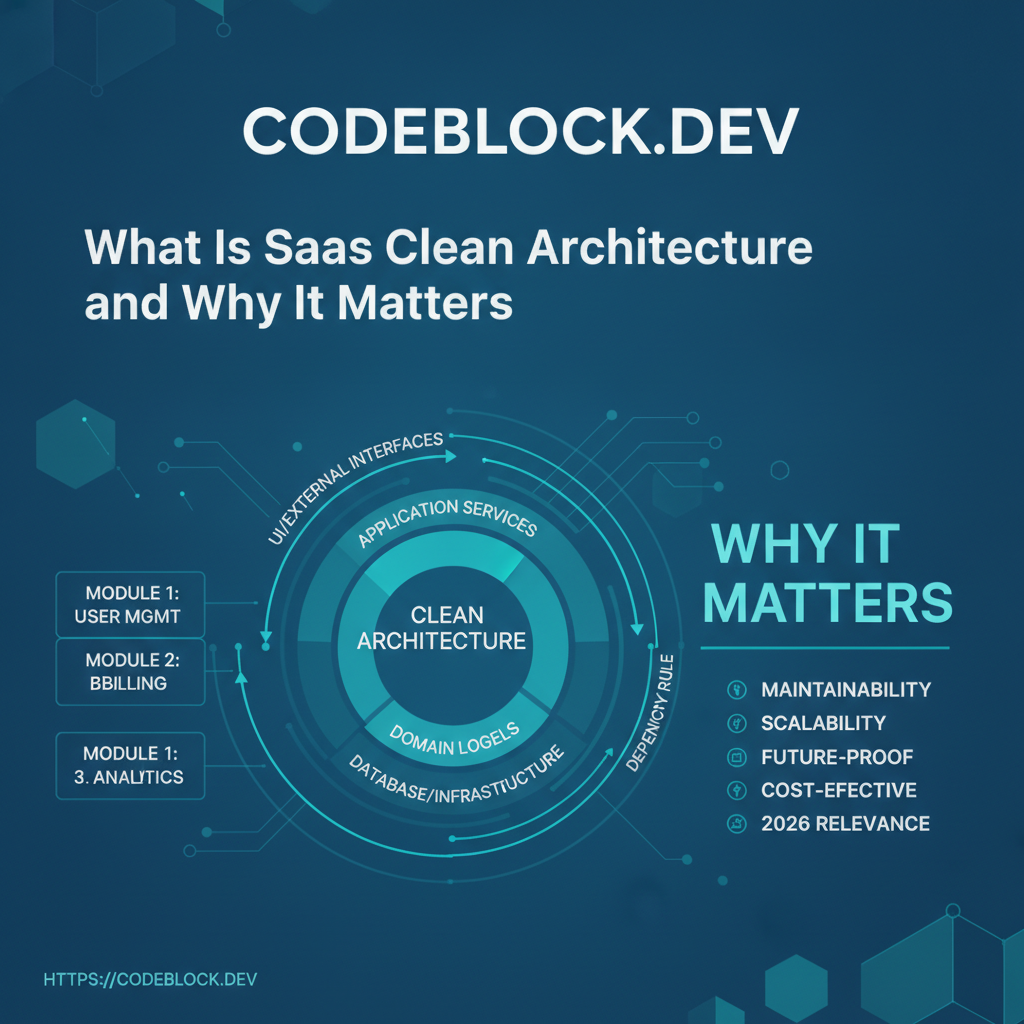 What Is SaaS Clean Architecture and Why It Matters